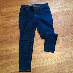 Super skinny dark denim